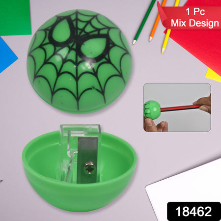 Round Shape Mix Design Pencil Sharpener (1 Pc Round Shape Mix Design)