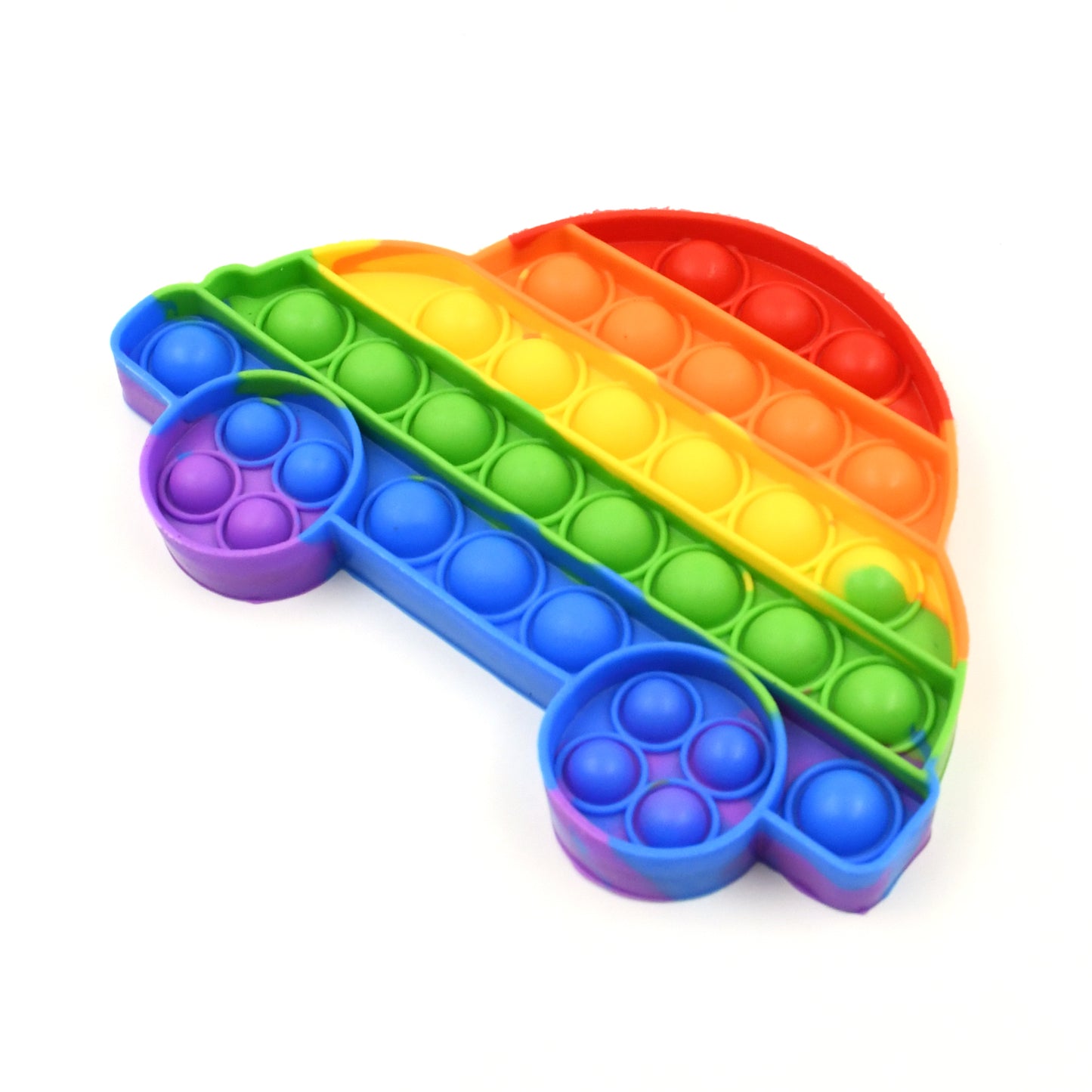 17652 Pop Fidget Toy Push Pop Bubble Fidget Sensory Toy For Kids And Adults Fidget Popper Stress Reliever Sensory Fidget Poppers (Butterfly Car Shape 1 Pc)