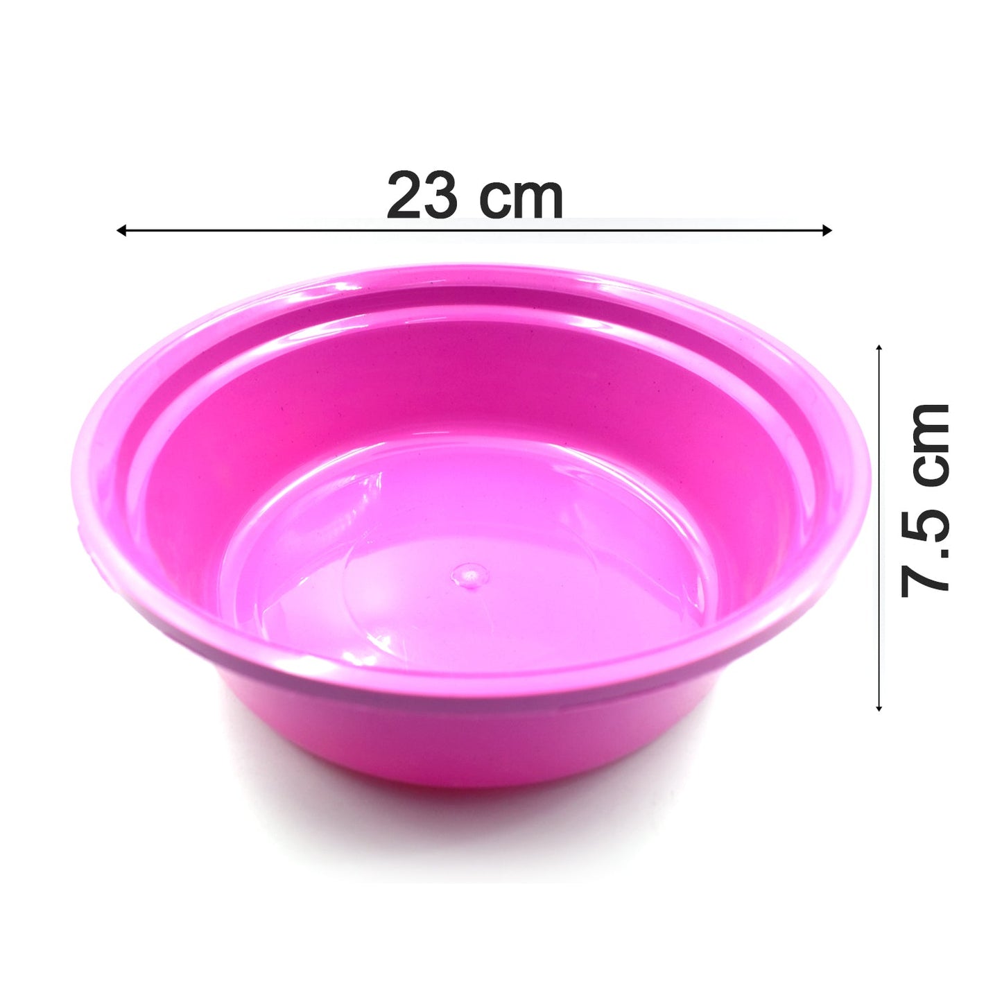 2592 Household Storage Plastic Round Bowl Tub Basket Bucket Set - Pack Of 3