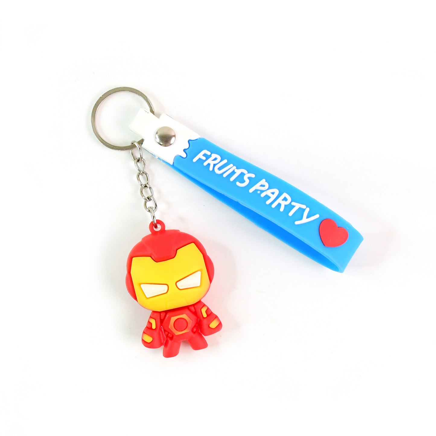 Cute Cartoon Silicone 3d Key Chain With Metal Hook Strap (Pack Of 1)