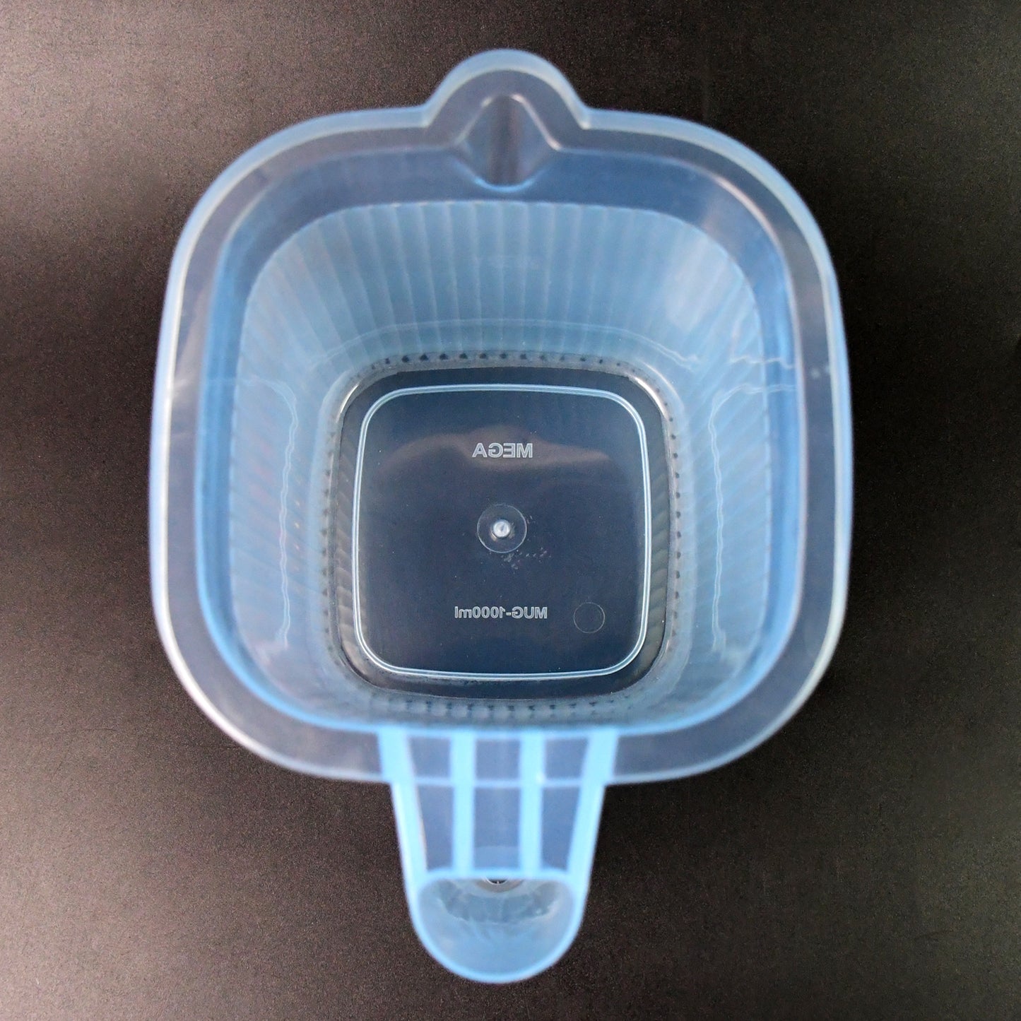 Plastic Transparent Bathroom Water Mug (4 Pc Mix Colour 1000 Ml)