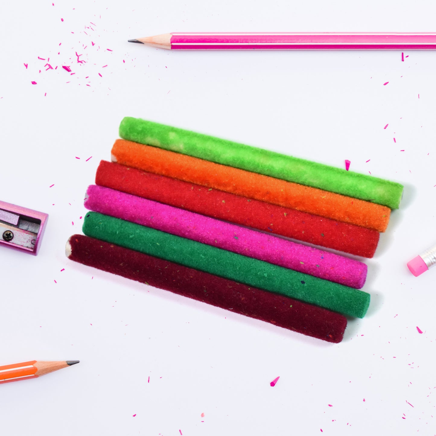 Small Velvet Pencil (1 Pc Mix Color Design)