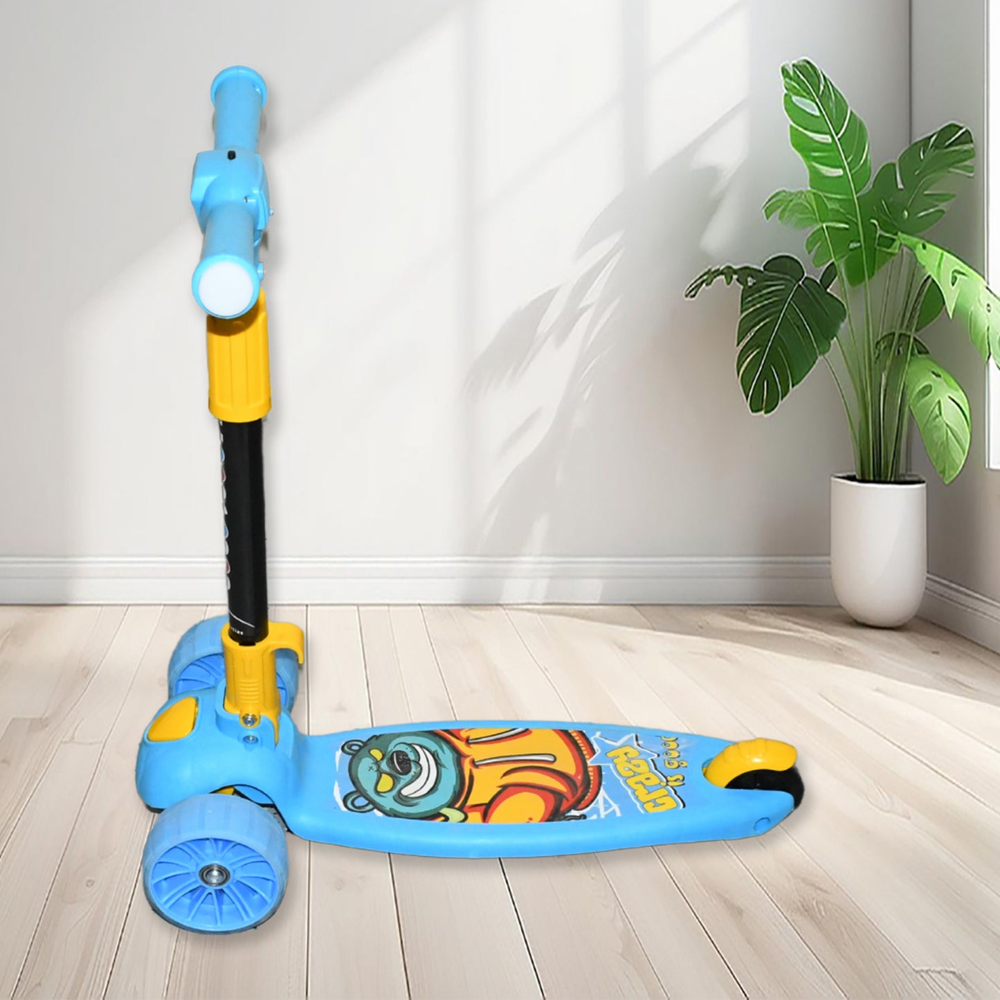 Jumbo Scooter For Kids 2 Wheels Steel Frame Large Foldable Height Adjustable