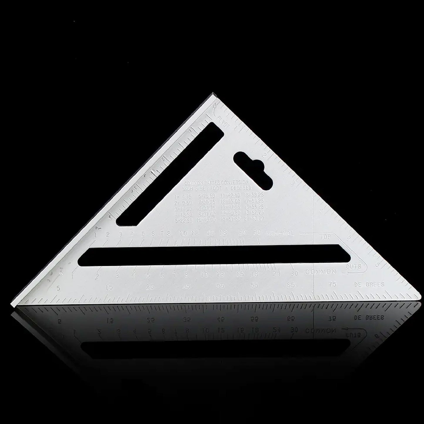 7420 Light Weight Double Side Scale Triangle Measurement Hand Tool