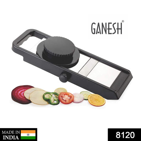 8120 Ganesh Adjustable Plastic Slicer 1-piece Blacksilver