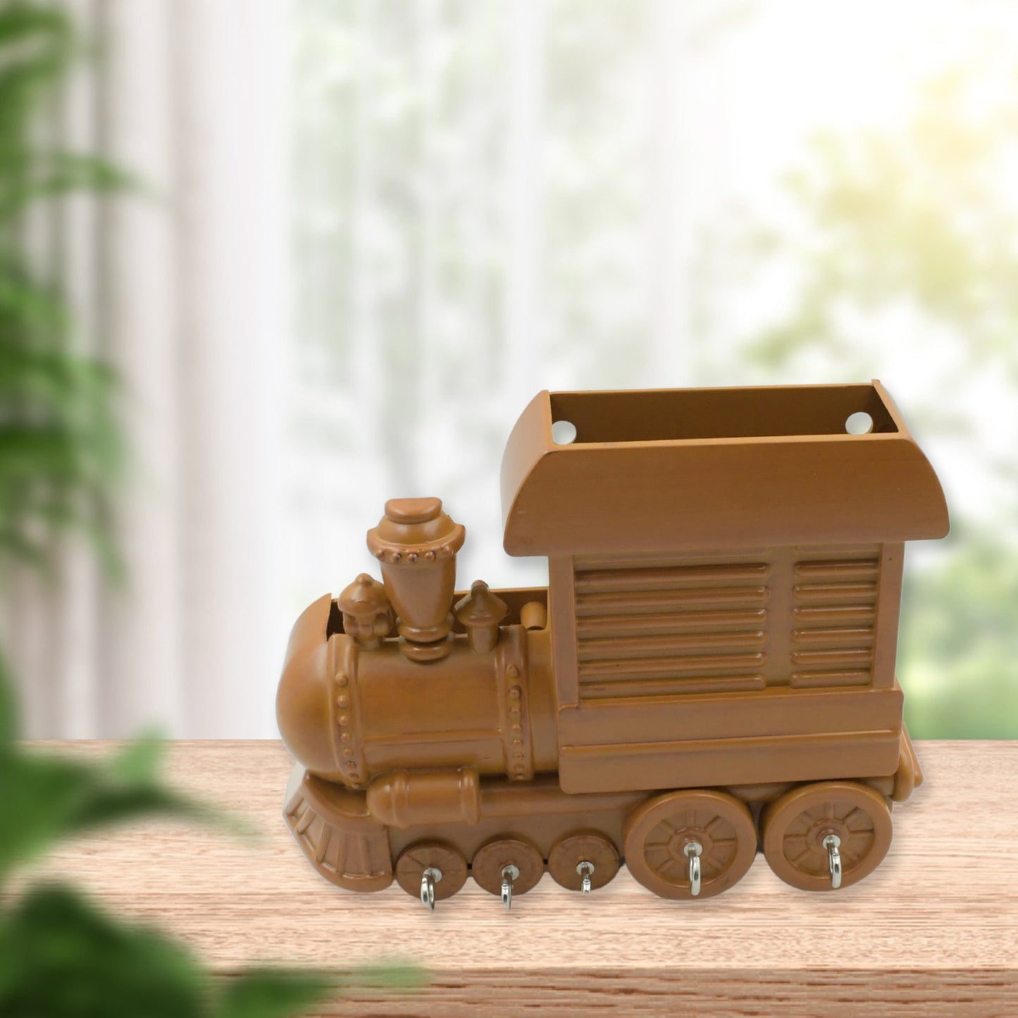 1653 Plastic Train Engine Design Plastic Key Holder Mount Decorative Keys Organizer Key Holder Key Stand Key Holder For Home Office Antique Key Holder (1 Pc)