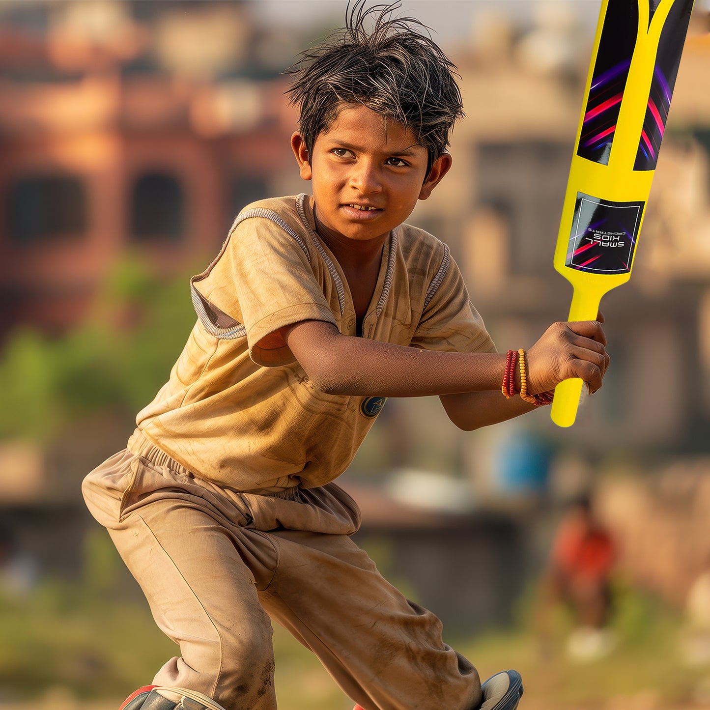 Small Cricket Kit For Boys Girls Cricket Set With 1 Cricket Bat 1 Plastic Ball Bails 3 Stumps With Stand Base