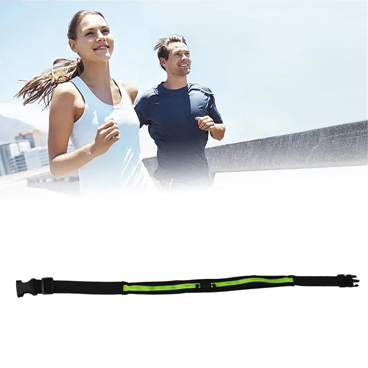 6202 Running Hiking Jogging Walking Reflective Waterproof Waist Bag Compatible Belt Bag
