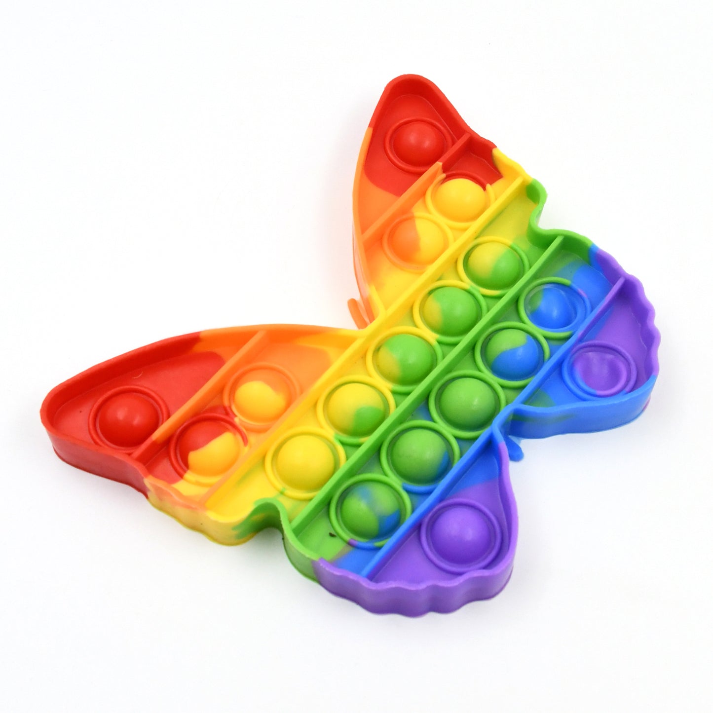 17638 Pop Fidget Toy Push Pop Bubble Fidget Sensory Toy For Kids And Adults Fidget Popper Stress Reliever Sensory Fidget Poppers (Butterfly Car Shape 1 Pc)