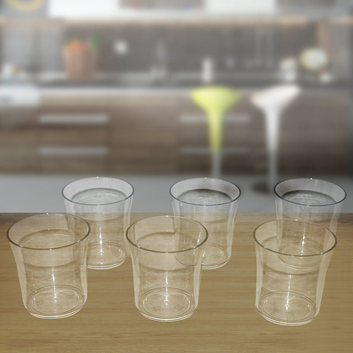 Apex Welcome Plastic Glass Set For Daily Use Set Of 6