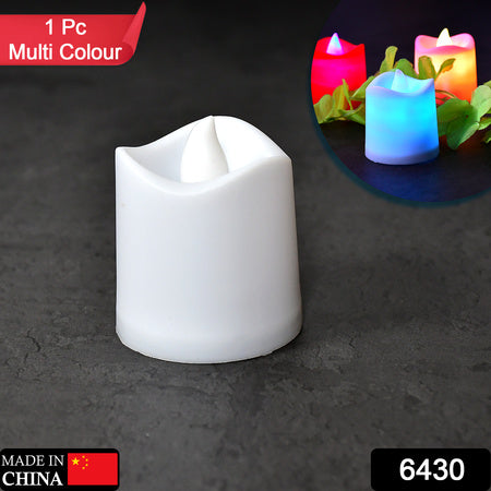 6430 1pc Festival Decorative - Led Tealight Candles Battery Operated Candle Ideal For Party.