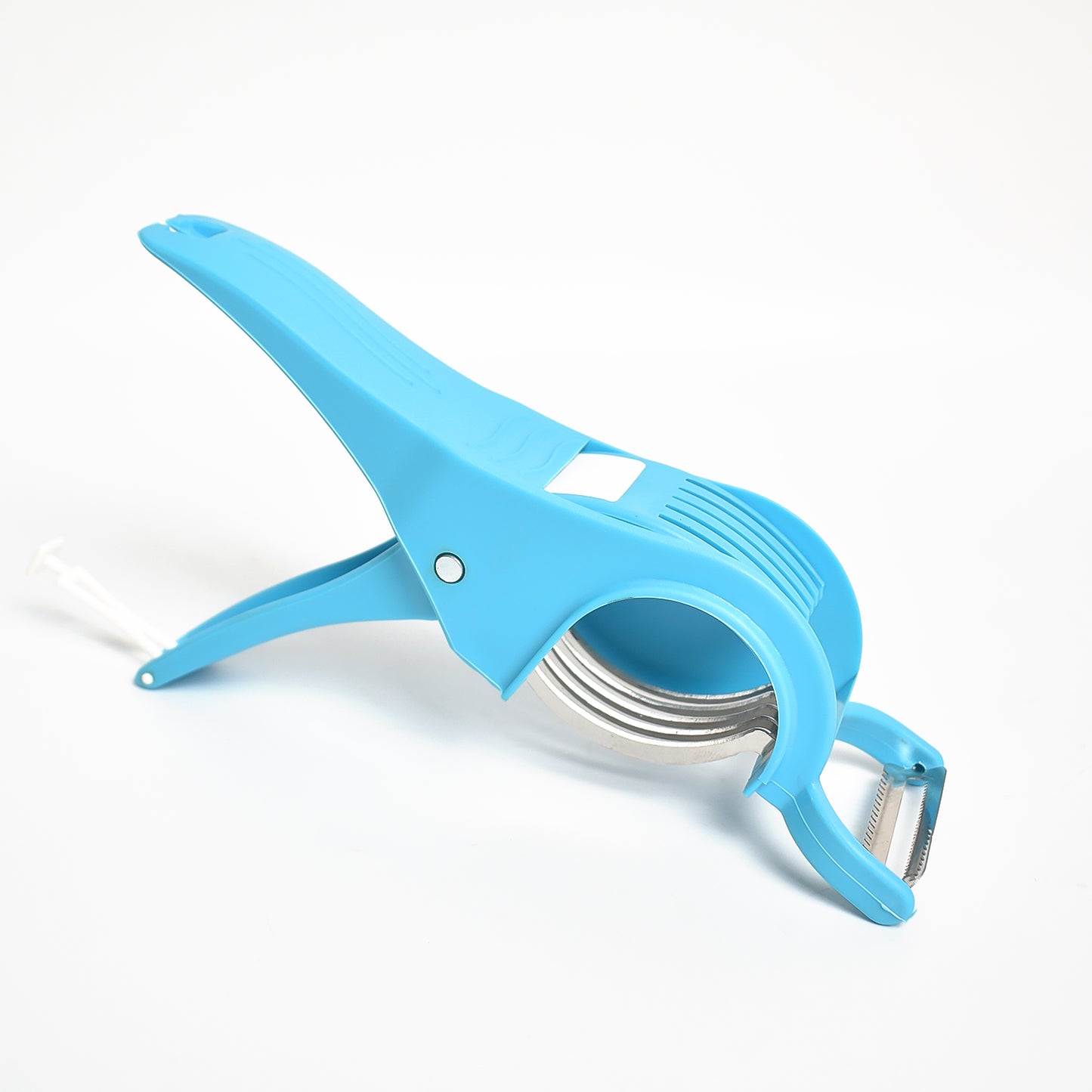 2 In 1 Vegetable Fruit Multi Cutter 5 Blade Vegetable Cutter With Peeler (1 Pc Multicolor)