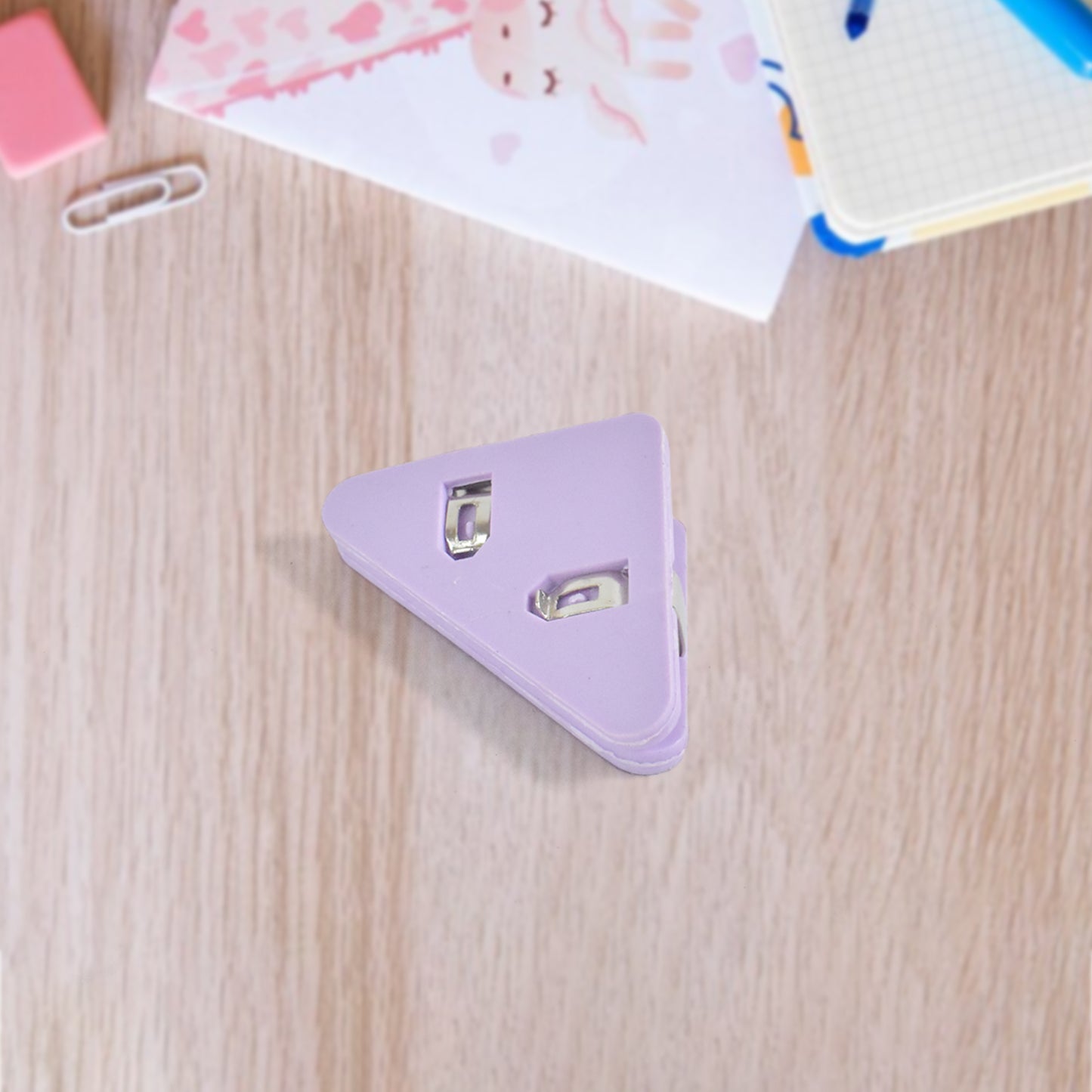 Triangle Paper Clips Small Corner Clips For Paper Document Clip (1 Pc)