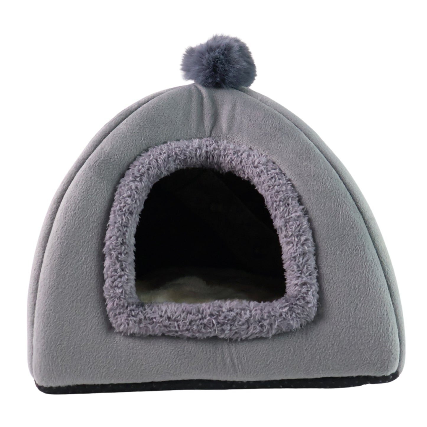 Luxury Soft Plush Indoor Cat Small Pet Tent Bed House With Removable Cushion