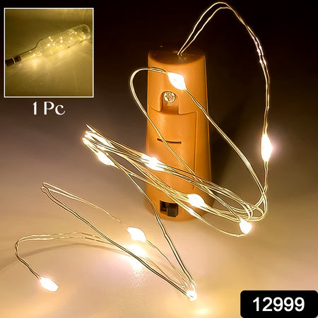 Wine Bottle Cork String Light Multi Led 2m Cable Length Copper Wire Battery Operated Warm White 1 Pc)