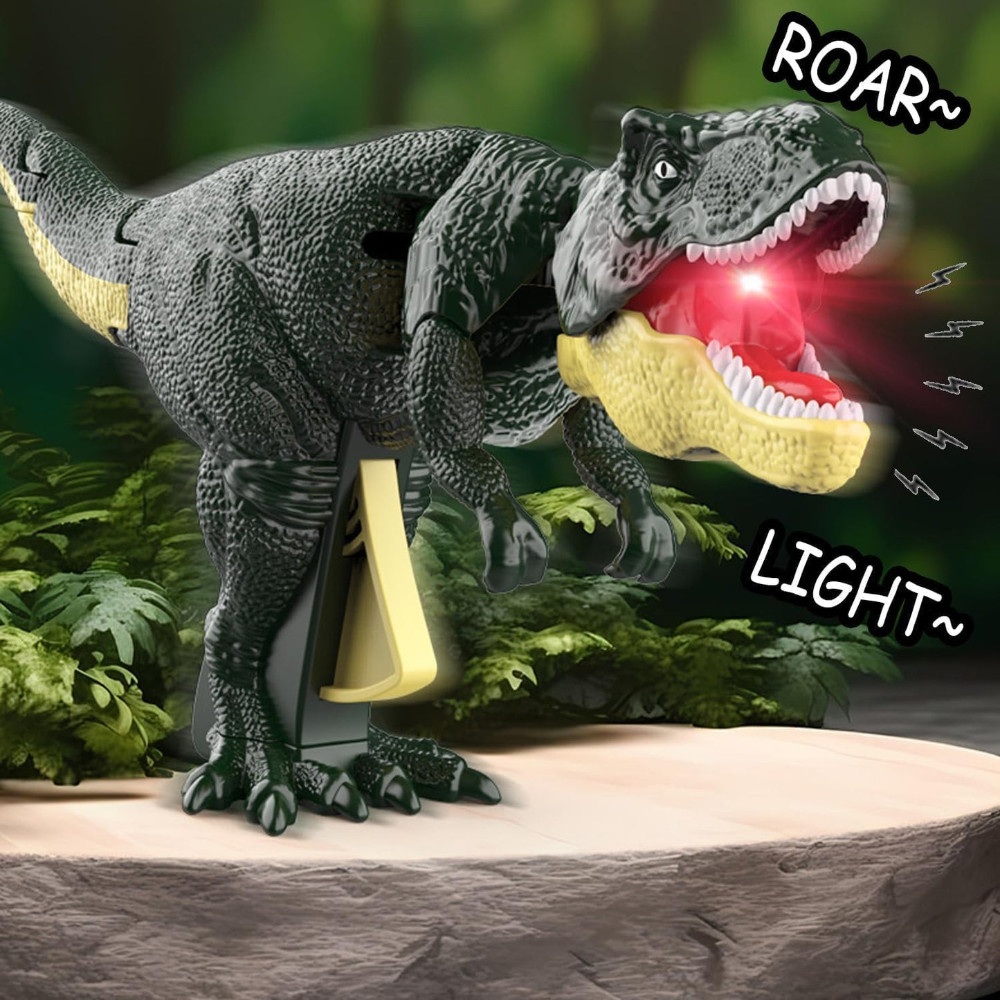 17969 Dinosaur Roaring Toys Trigger Dinosaurs Toys With Dinosaur Sound Lighting Model Vibrating Headmoving (3 + Years 1 Pc)