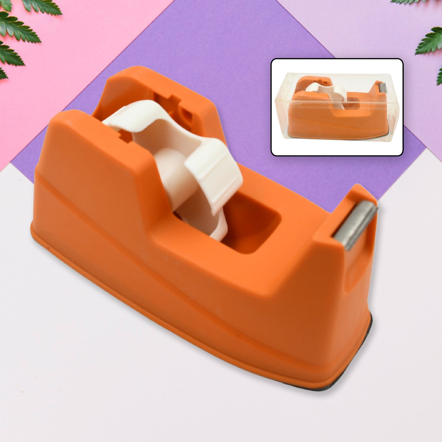 9508 Plastic Tape Dispenser Cutter For Home Office Use Tape Dispenser For Stationary Tape Cutter Packaging Tape (1 Pc 605 Gm)