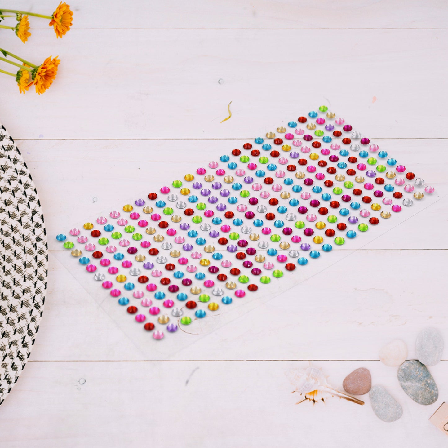 Self Adhesive Multi Size Shaped Shining Stones Crystals Stickers For Art Craft Mobile Phone Decoration Jewellery Making School Projects Creative Work