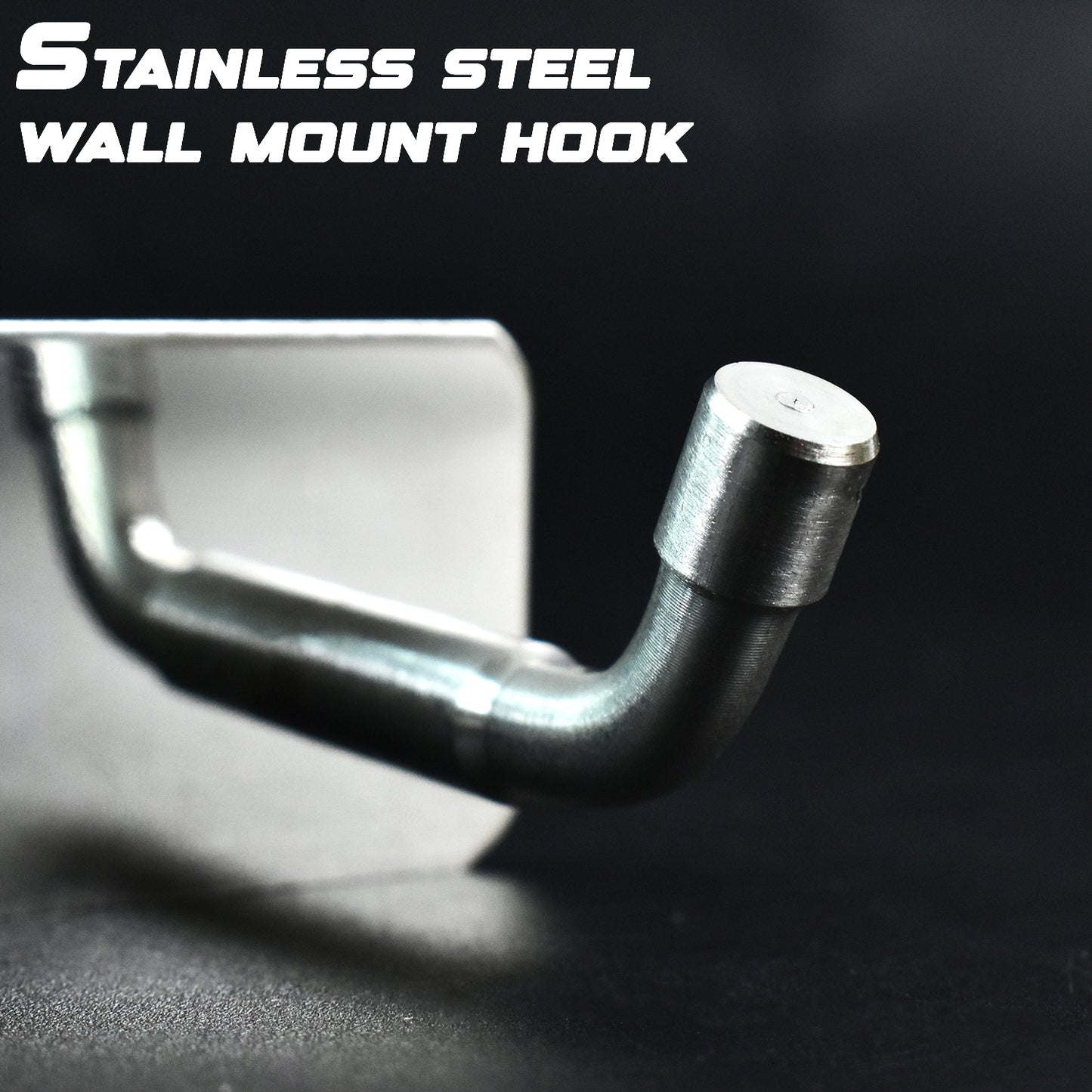 Stainless Steel Wall Mounted Coat 3 Hook Rack (14x3 1 Pc)