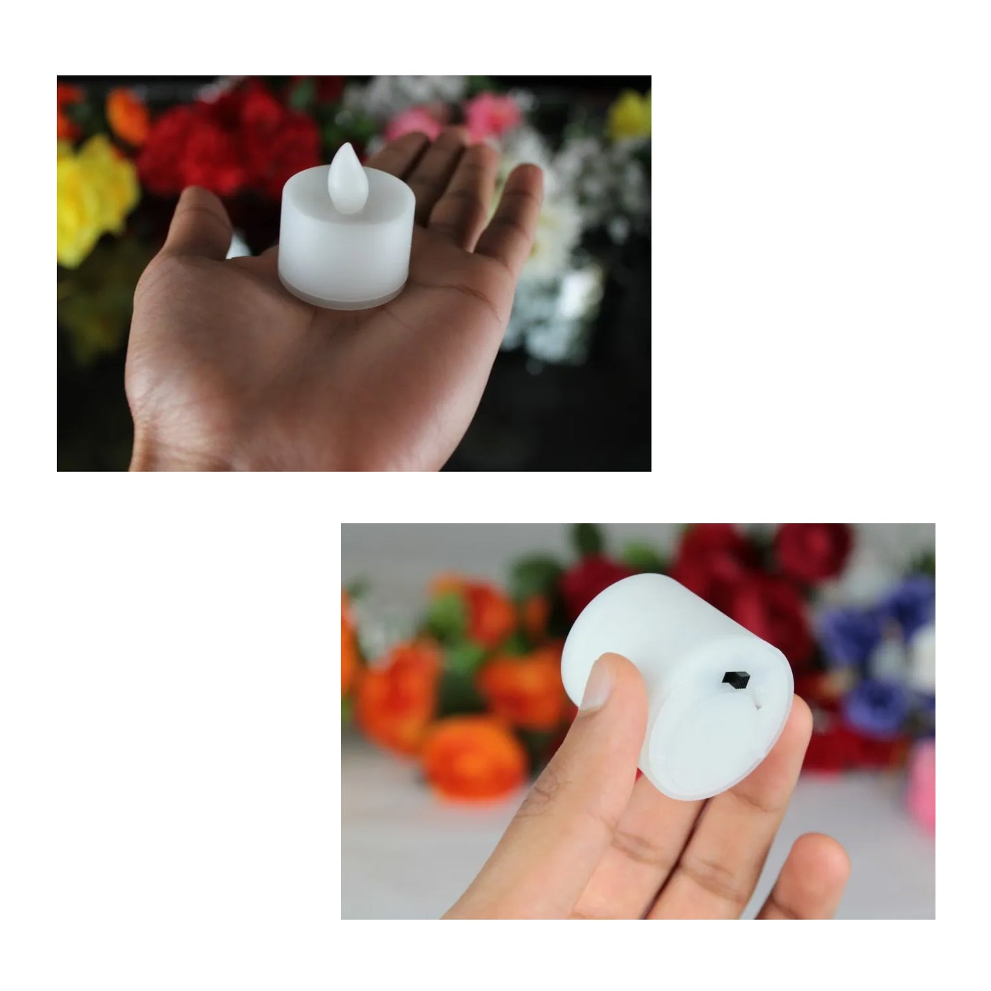 6430 1pc Festival Decorative - Led Tealight Candles Battery Operated Candle Ideal For Party.