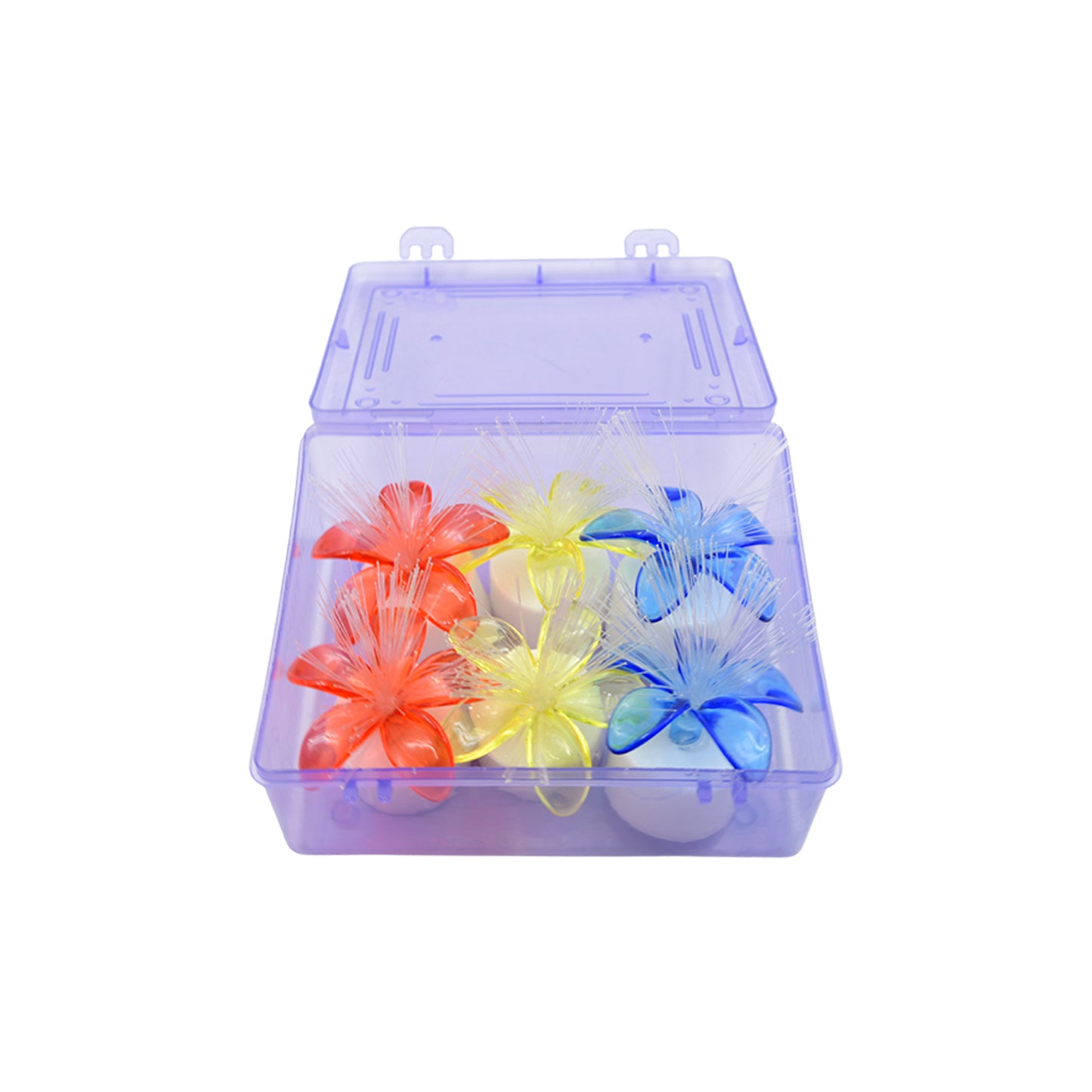 6237a Fiber Optic Light Mini Color Change Led Table Centerpieces Light Up Candle - Pack Of 6