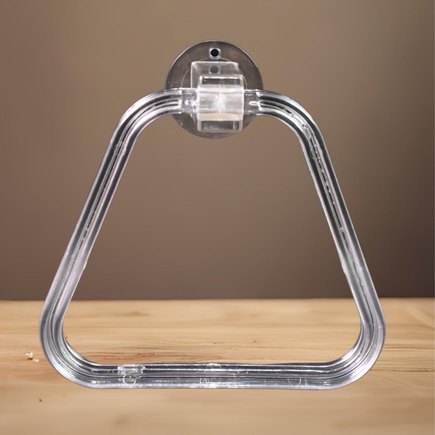 Unbreakable Abs Square Towel Ring Wall Mounted Stand Holder (1 Pc)