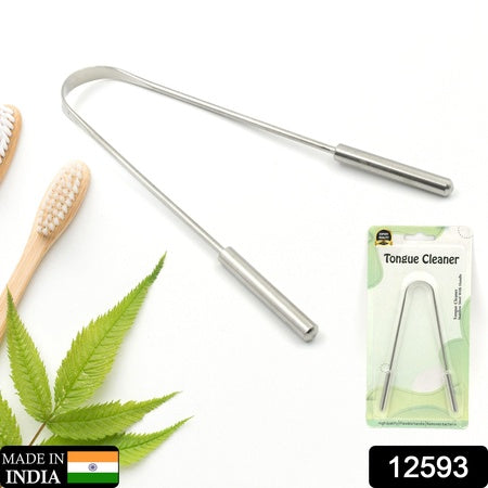 Tongue Cleaner For Kids Adults Tongue Scraper For Bad Breath Maintain Oral Hygiene For Daily Use For Fresh Breath Bacteria Removal Improved Taste (Steel Copper Tongue Cleaner 1 Pc)