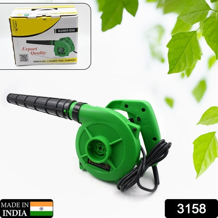 3158 650v Blower Portable Rifel Range Heavy Duty Air Blower Electric Air Blower For Homeofficecarpccomputer Dustgaragepatiogarden Leaftrash Cleaning (350w 2.3 M3min 13000 Rpm Green)