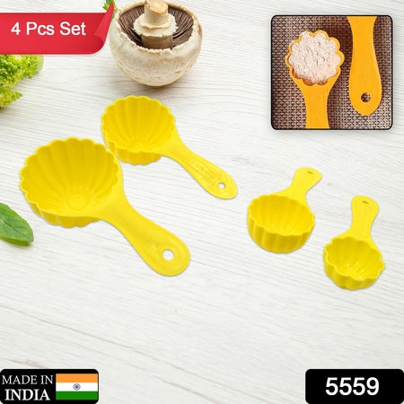 5559 Plastic Kitchen Tool Mould Ladoo Mould Spoon Ladoo Making Spoon Set For Kitchen Multipurpose Plastic Ladoo Mold For Making Different Variety Of Ladoo (4 Pcs Set)