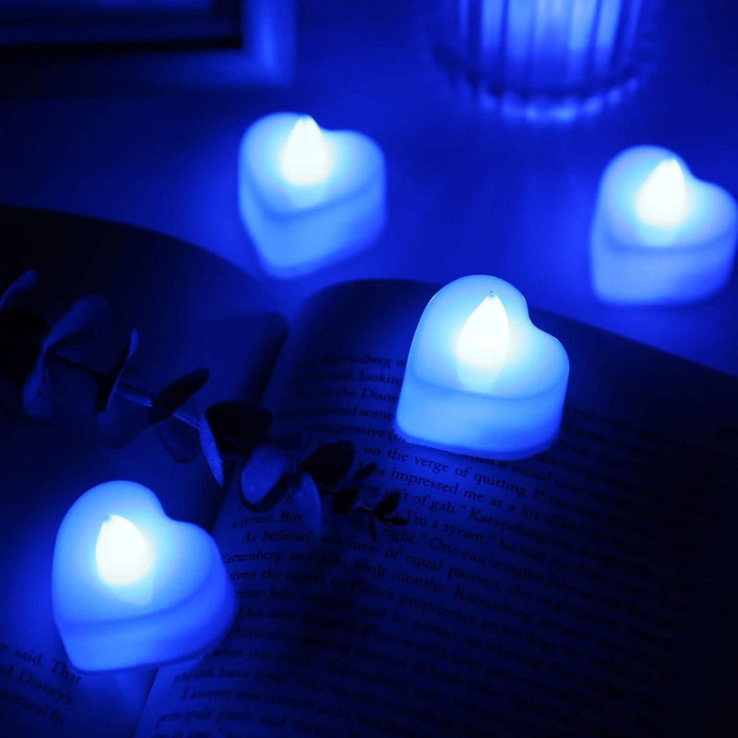 Led Tealights Smokeless Plastic Decorative Candles (Pack Of 1 Multicolor)