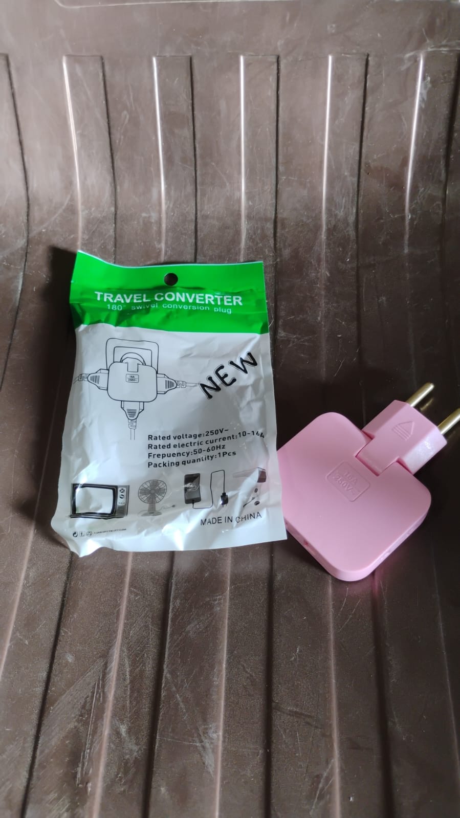 Wireless 3 In 1 Foldable Wall Plug Adapter Socket Converter (1 Pc)
