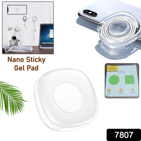 Multi Purpose Square Super Gel Pads For Holding Mobile Spiral Cable Protector (1 Pc)