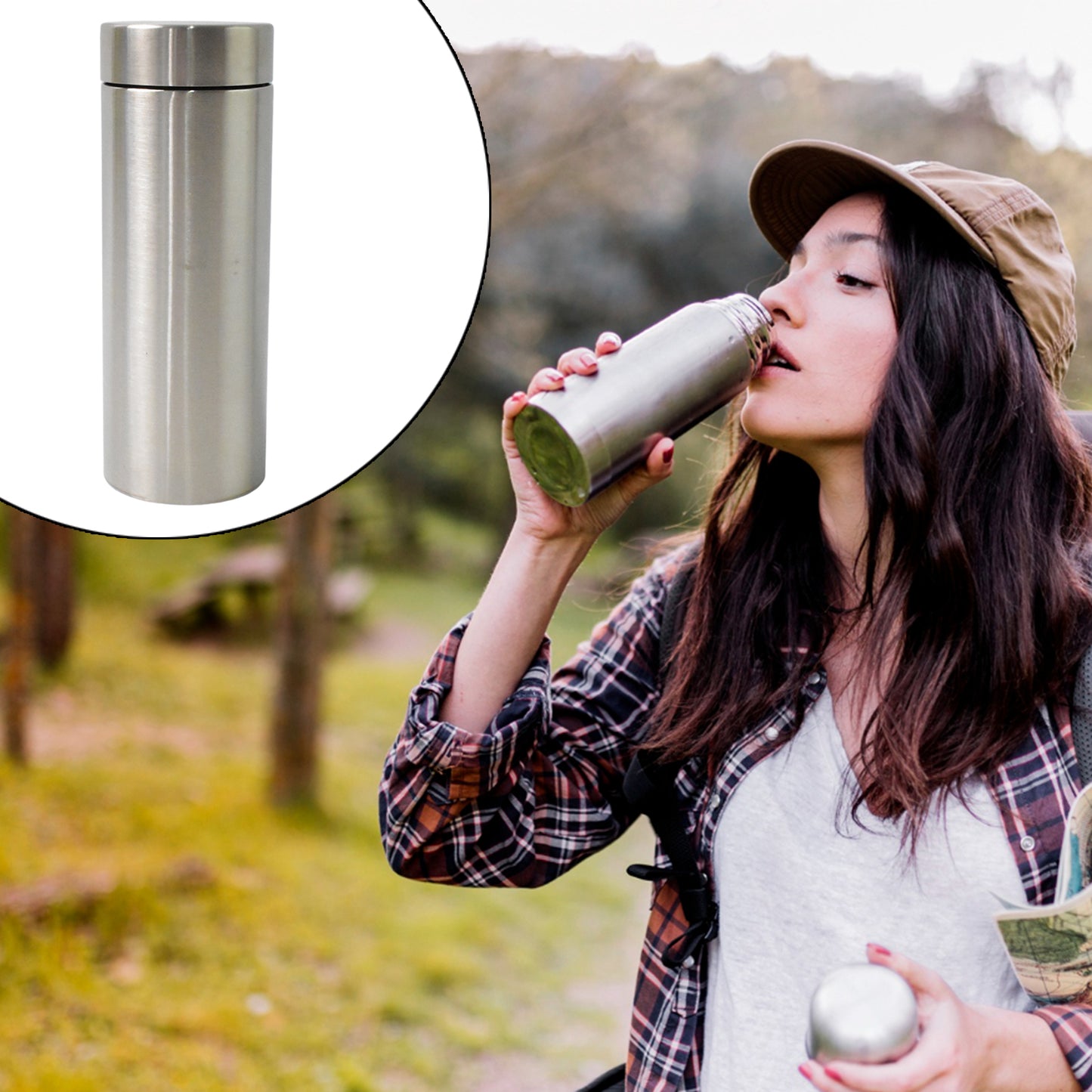 Double Walled Vacuum Insulated Water Bottle (350 Ml Approx)