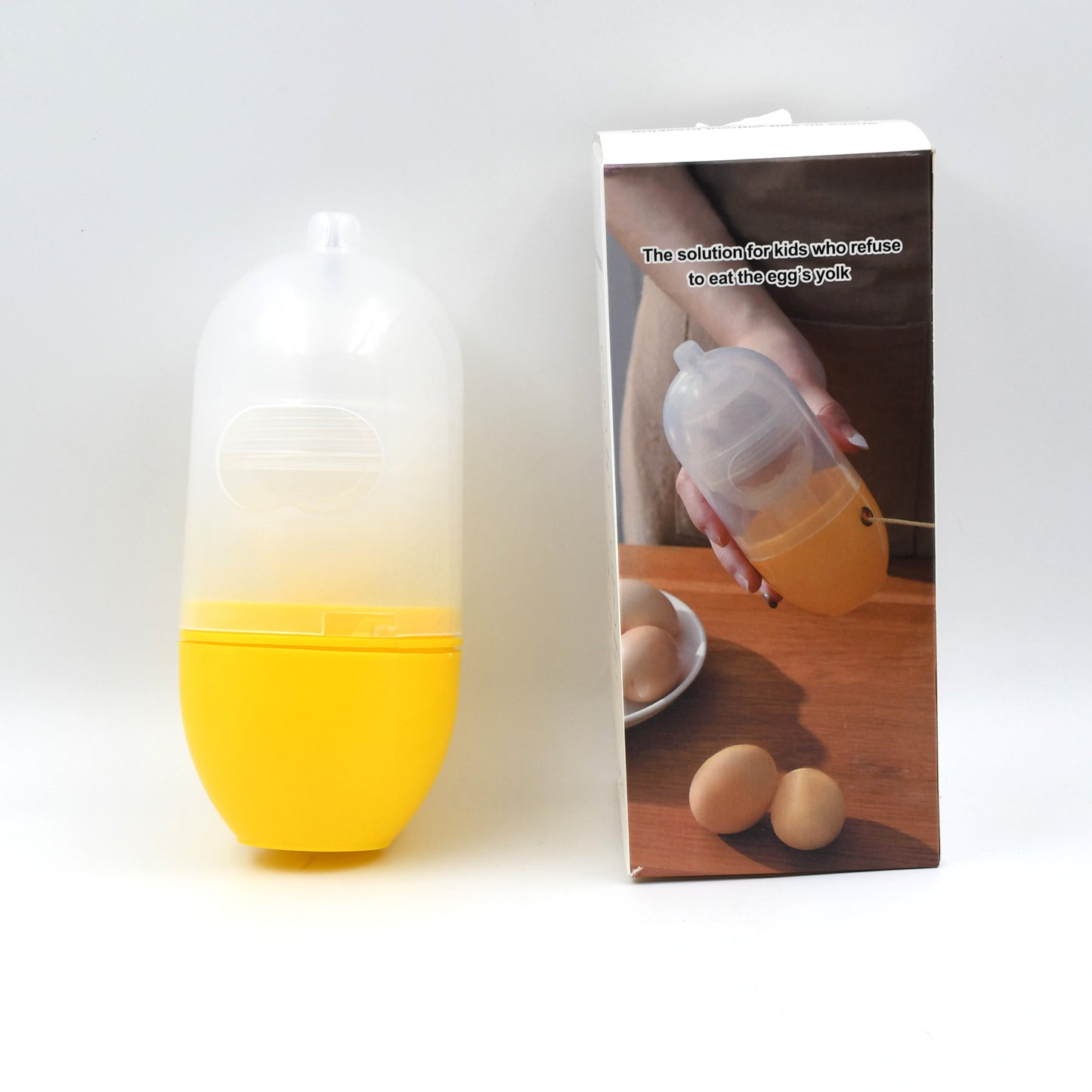 7156a Manual Egg Puller Scrambler Household White Egg Yolk Mixer Kitchen Tool Mix Manual Scrambler Convenient Without Breaking Eggs.