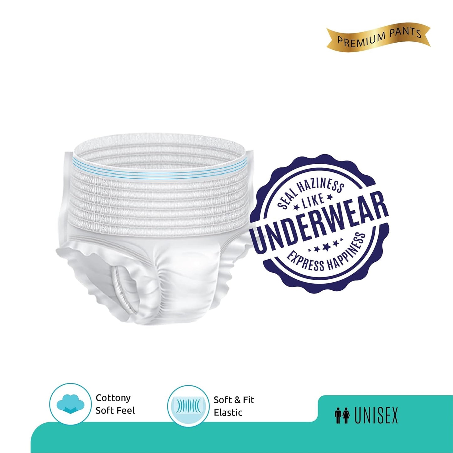 0964 Extra Large - Xxl Senior Care Adult Pull Up Diaper Pants(Waist Size (120-170 Cm 47 -67 Inch) (104 Pcs) Adult Diapers - Xl - Xxl (10 Pieces)