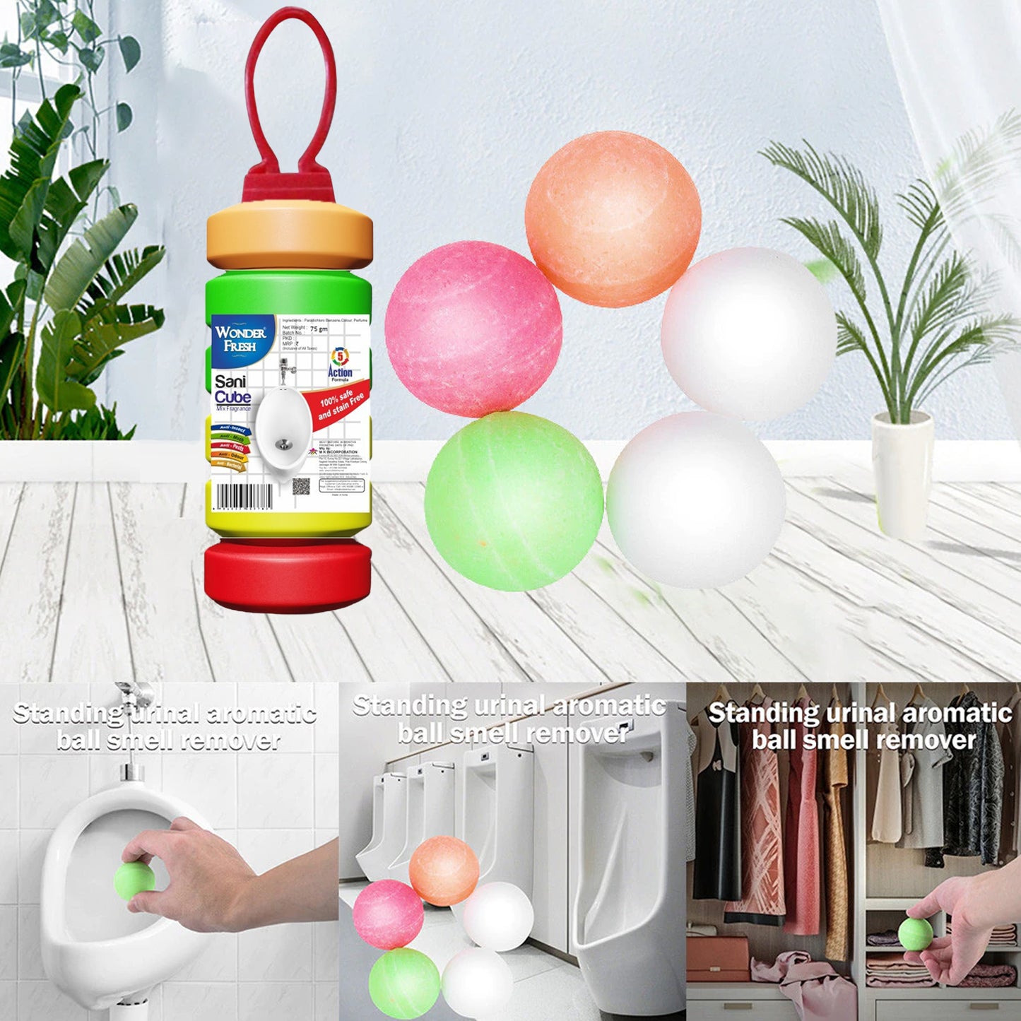 6286 Urinal Cubes Sani Cubes Bathroom Freshener Fragrance Blocks Air Freshener For Bathroom Toilet Shoe Rack Etc. Long-lasting Fragrance