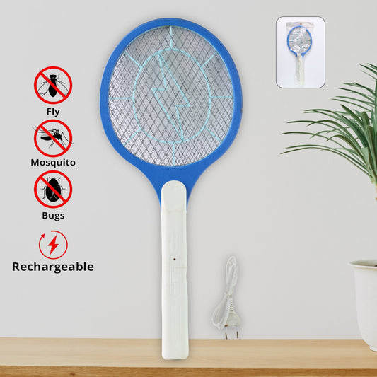 9108 Anti Mosquito Racquet Rechargeable Insect Killer Bat With Led Light