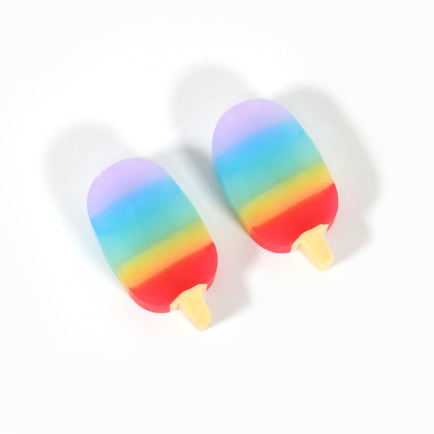 17523 Jelly Popsicle Shape Fancy Stylish Erasers Mini Eraser Creative Cute Novelty Eraser For Children Eraser Set For Return Gift Birthday Party School Prize (2 Pc Set)