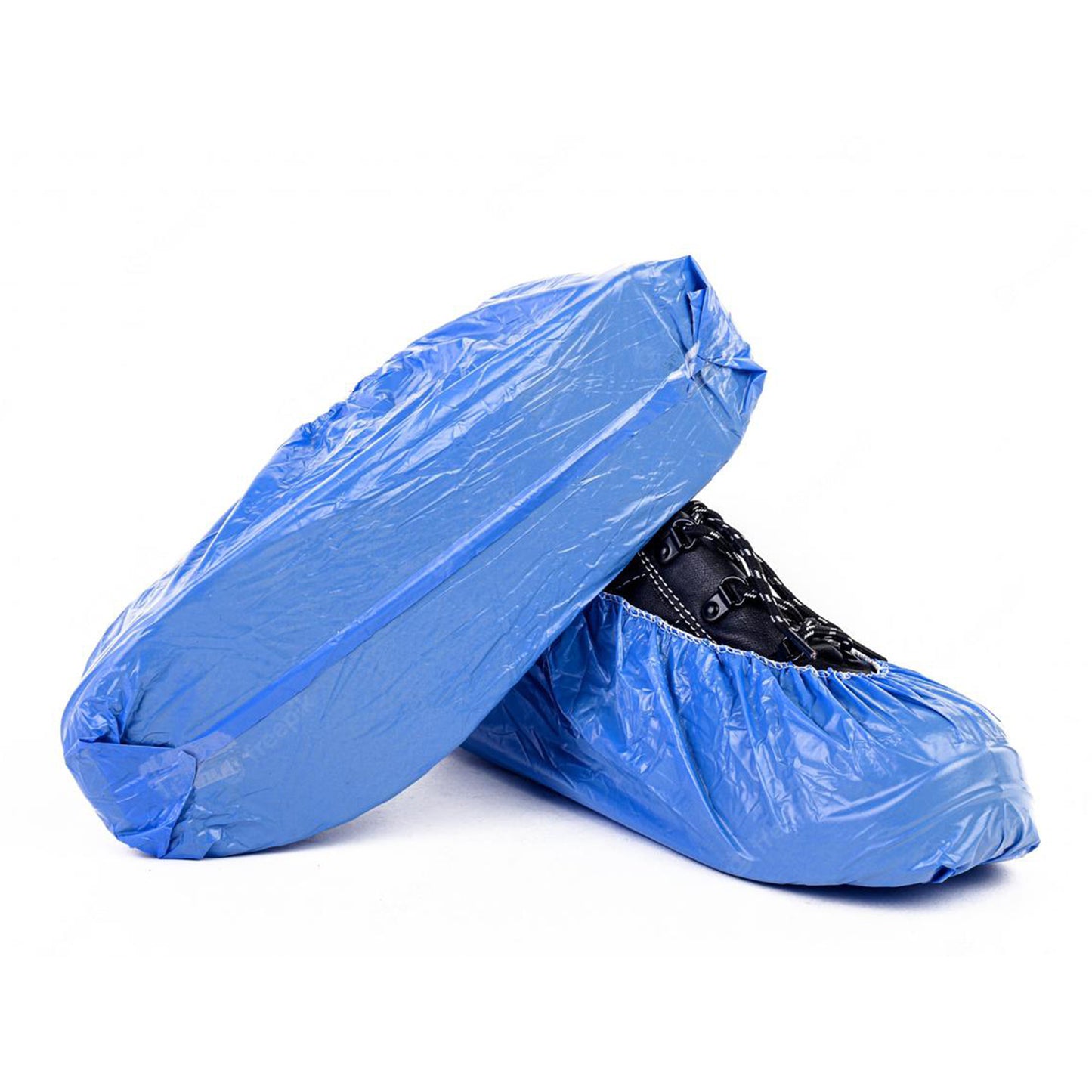 4912 Type Plastic Elastic Top Disposable Shoe Cover For Rainy Season (50 Pairs)