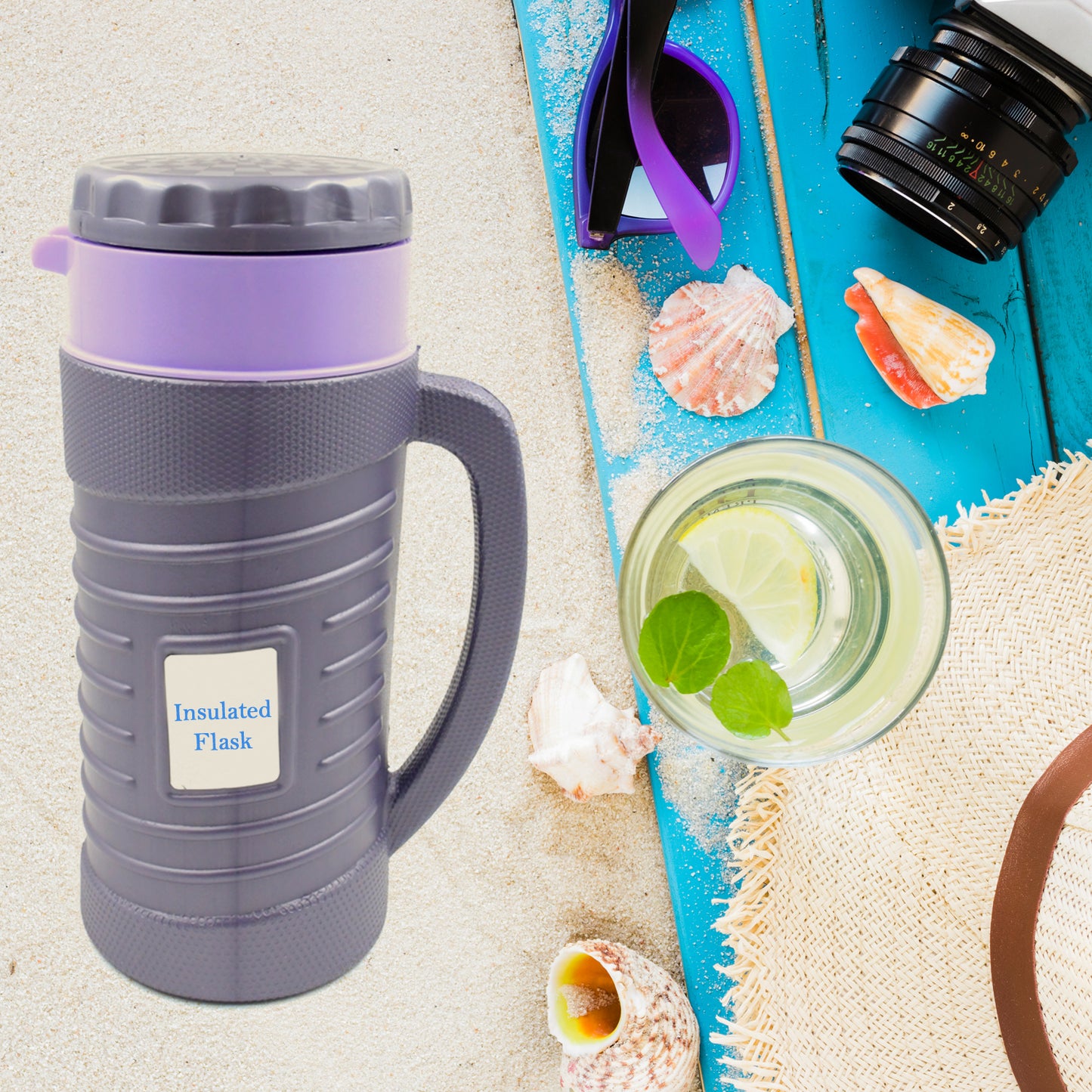Thermos Insulated Flask Or Hot Kettle Plastic Innner Steel Insulated Tea Kettle Hot And Cold Premium Tea Kettle Kettle Easy To Carry Leak Proof Tea Jug Coffee Jug Water Jug Hot Beverag (1200 Ml 1700ml )