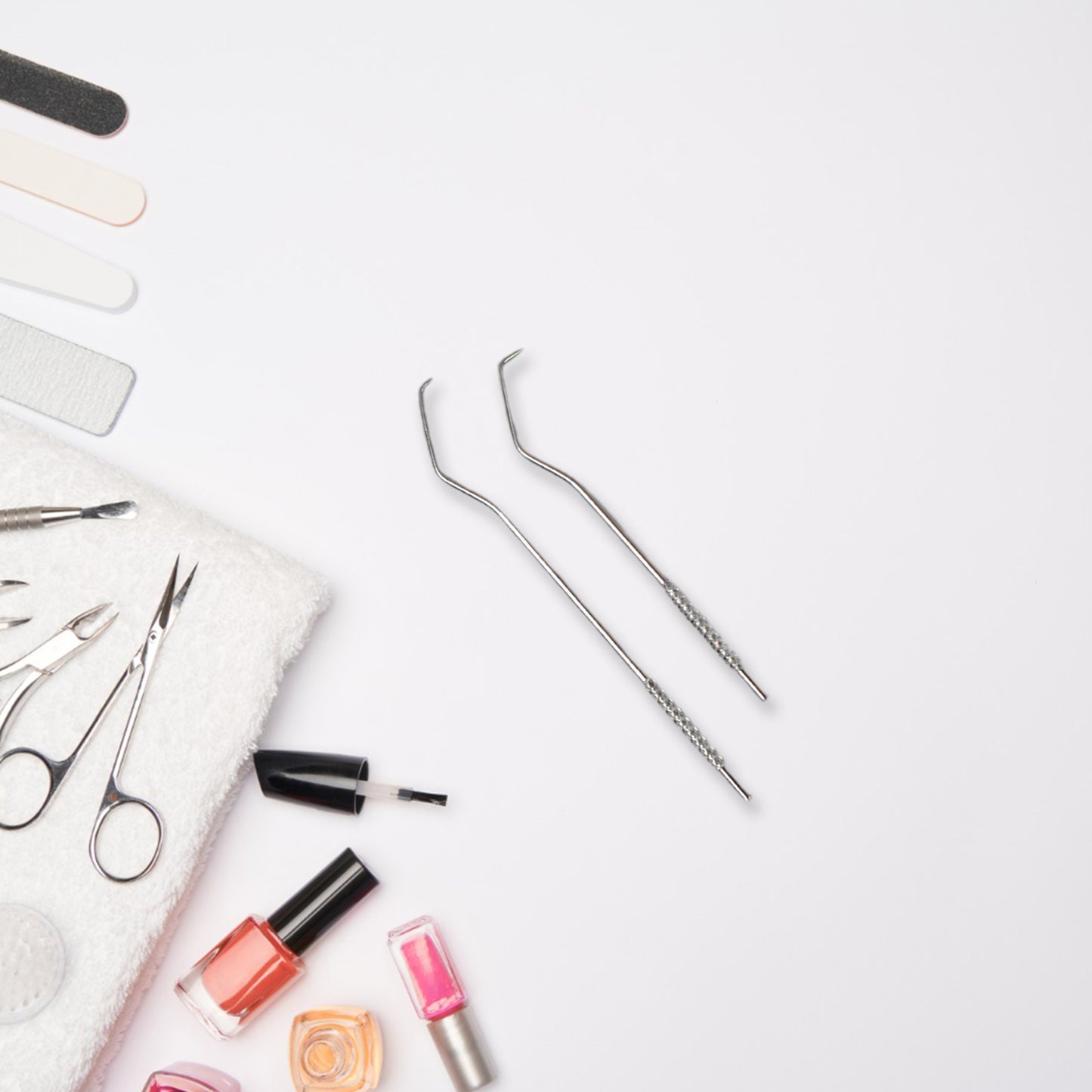 7 In 1 Stainless Steel Toothpick Flossier Set (1 Set With Case)