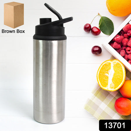 Steel Water Bottle Sipper Bottle Fridge Water Bottle Set Of 1 (600 Ml Approx)