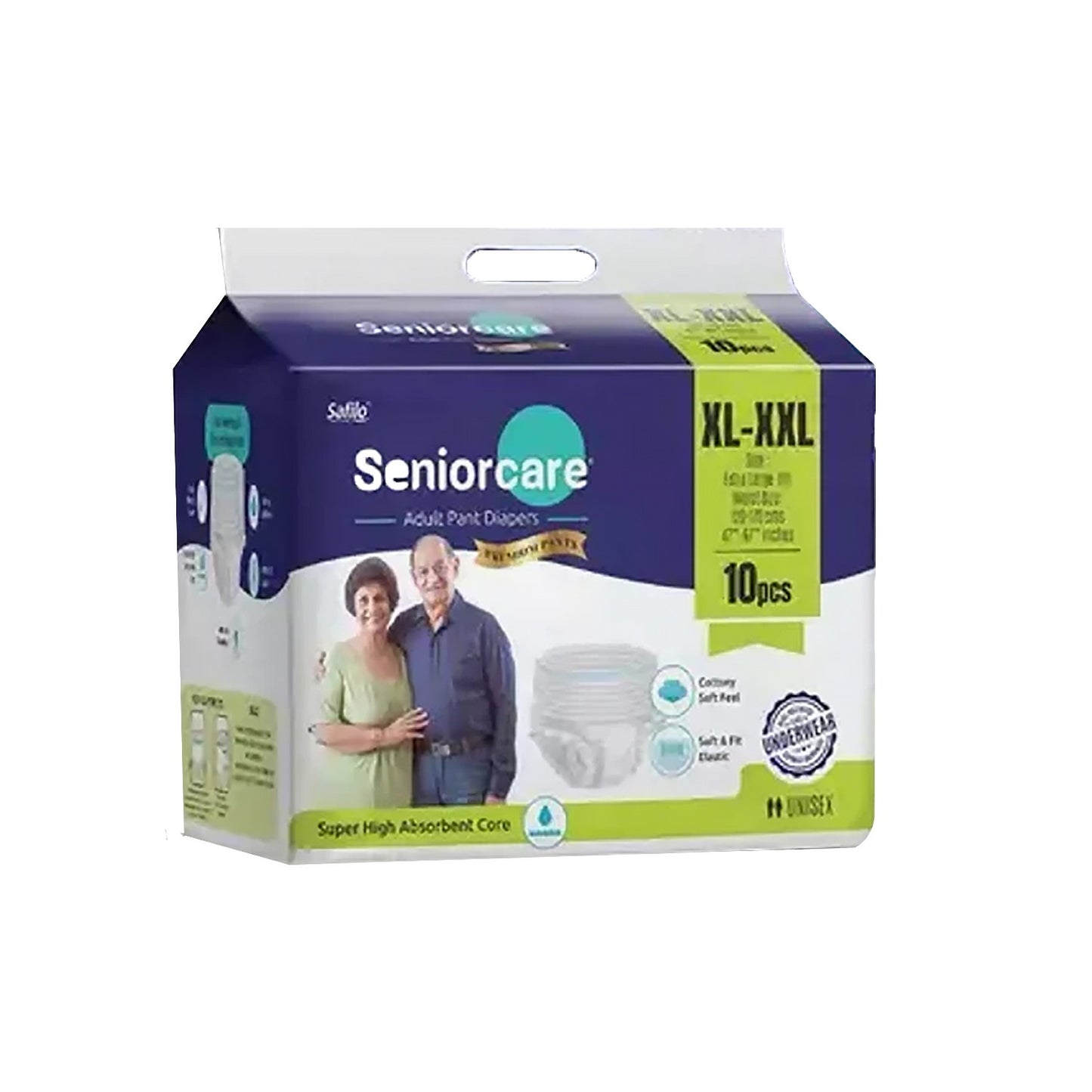 0964 Extra Large - Xxl Senior Care Adult Pull Up Diaper Pants(Waist Size (120-170 Cm 47 -67 Inch) (104 Pcs) Adult Diapers - Xl - Xxl (10 Pieces)