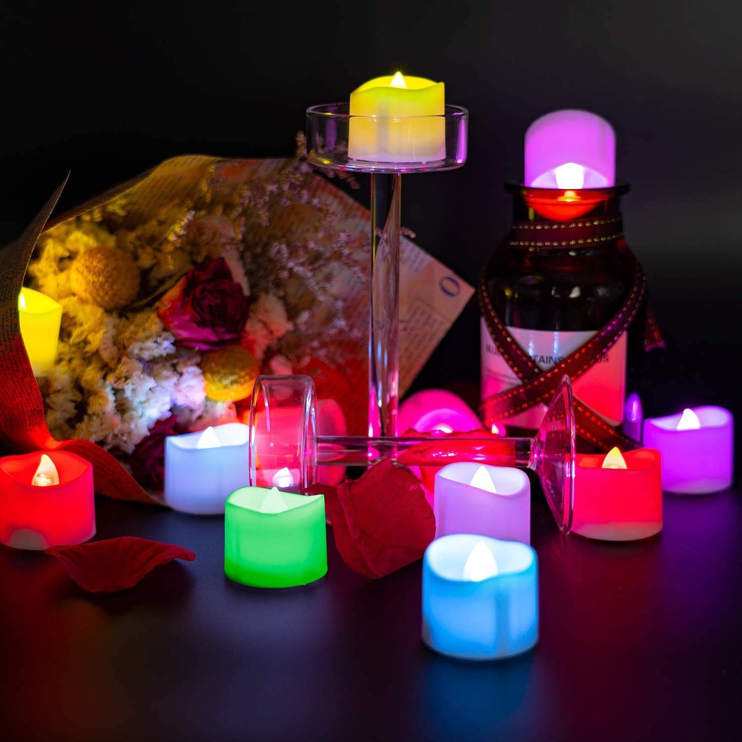 6430 1pc Festival Decorative - Led Tealight Candles Battery Operated Candle Ideal For Party.