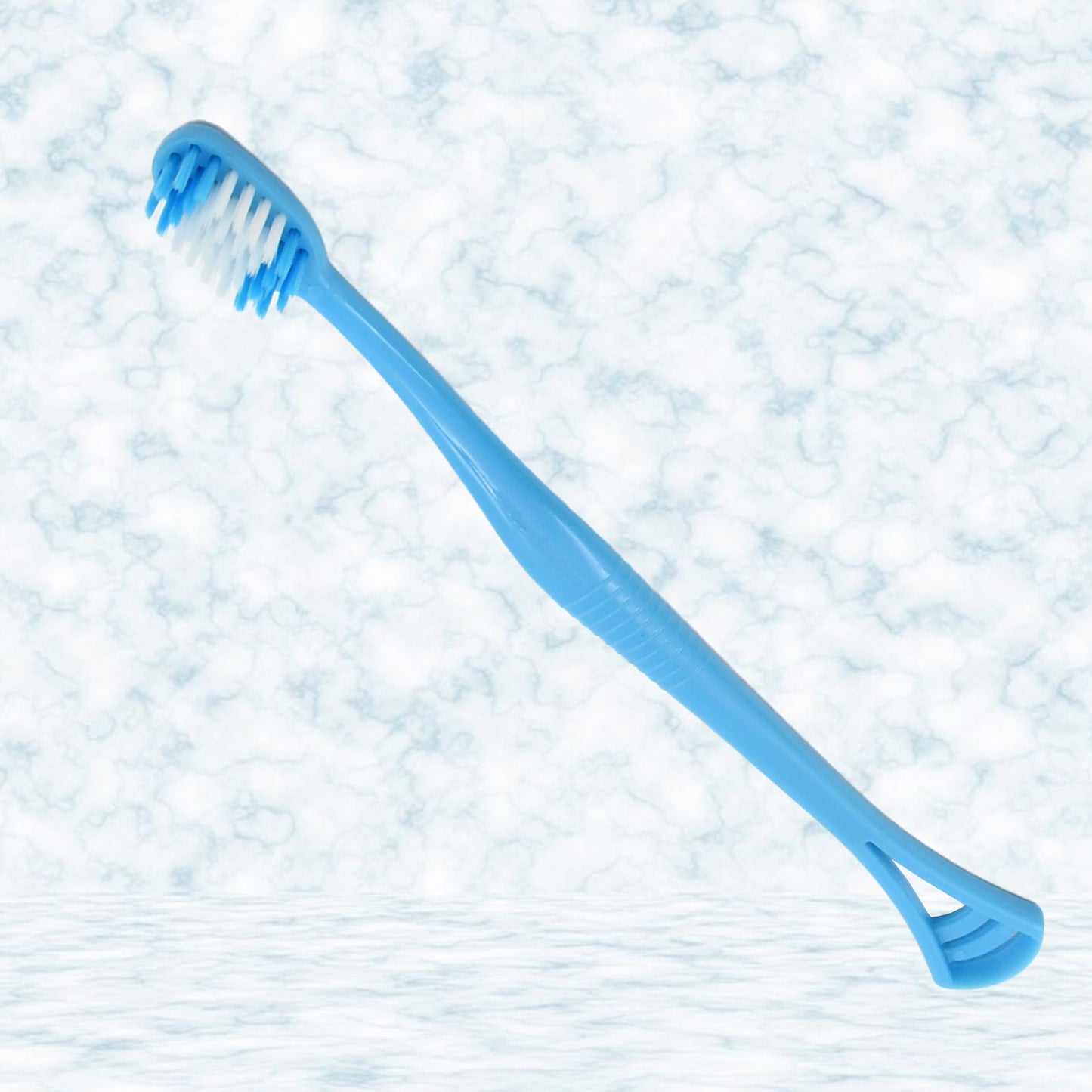 12721 2 In 1 Soft Toothbrush And Tongue With Toothbrush Cover Cleaner Scraper For Men And Women Kids Adults Plastic Toothbrush Cover Case Holder (1 Pc)