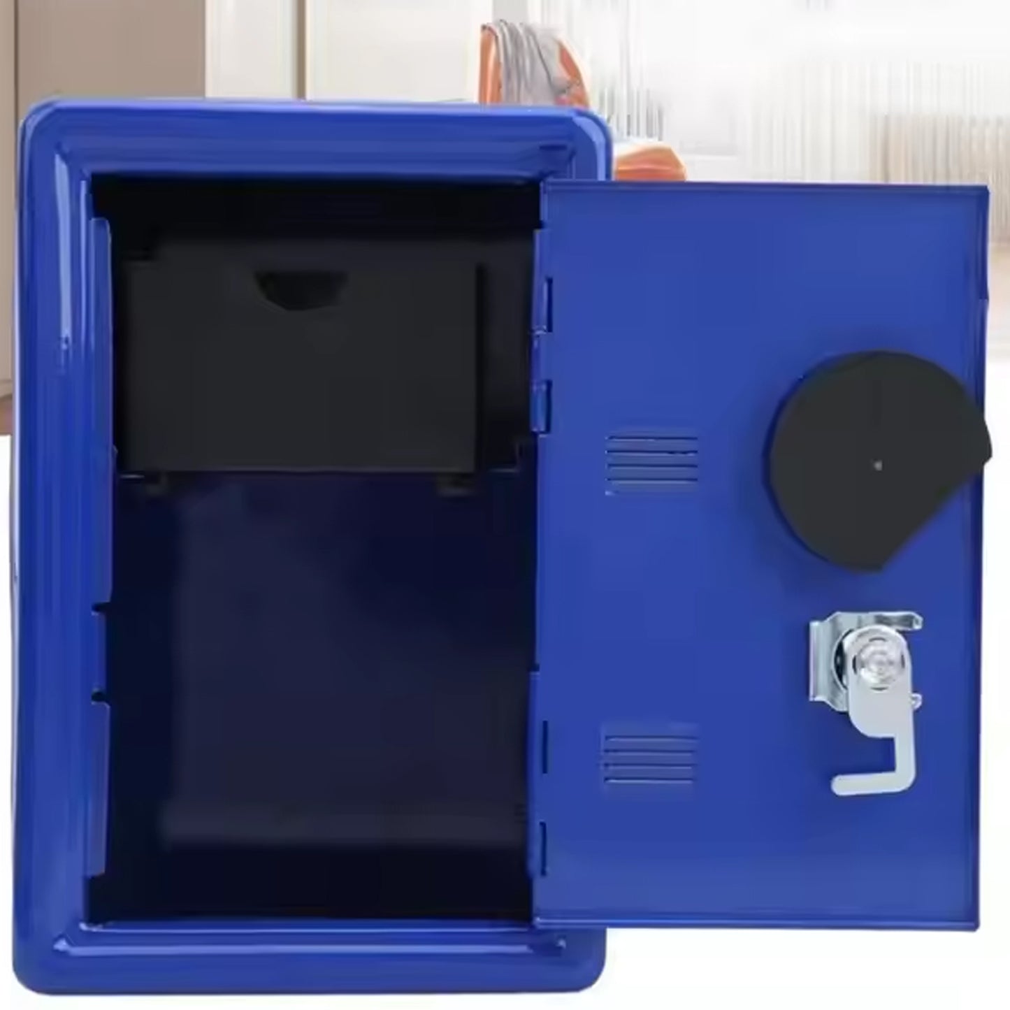 Mini Metal Cash Box Safe Creative Piggy Bank With 2 Key (1 Pc)