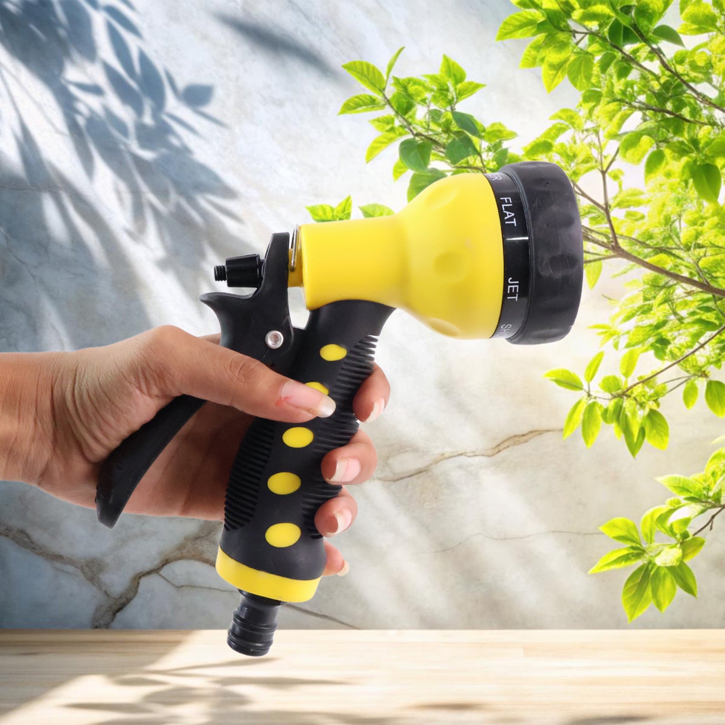 7515 Adjustable 8 Pattern Water Spray Gun Trigger High Pressure For Vehicle Cleaning Garden Lawn Grass Rinse Flat Soak Washing For Car Bike Plants Pressure Washer Water Nozzle
