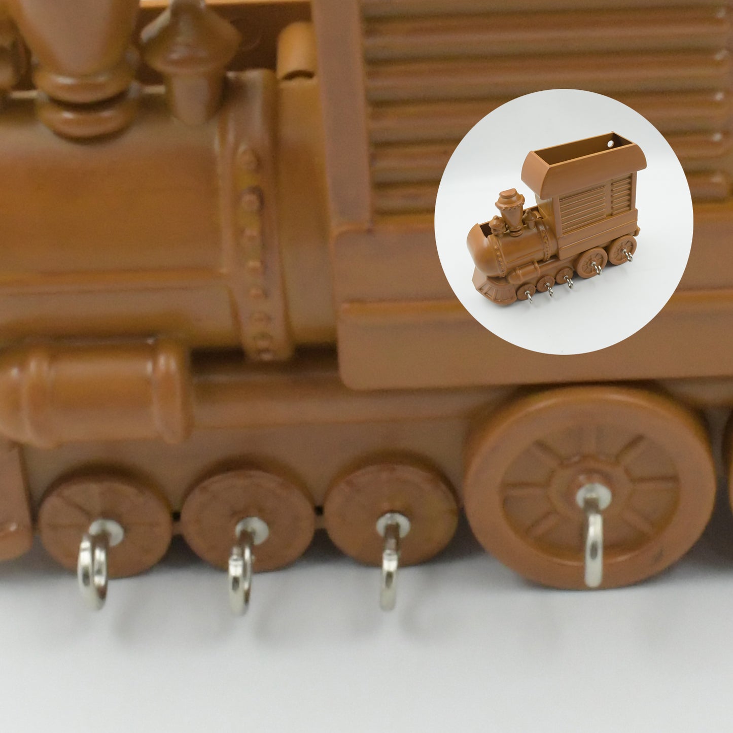 1653 Plastic Train Engine Design Plastic Key Holder Mount Decorative Keys Organizer Key Holder Key Stand Key Holder For Home Office Antique Key Holder (1 Pc)