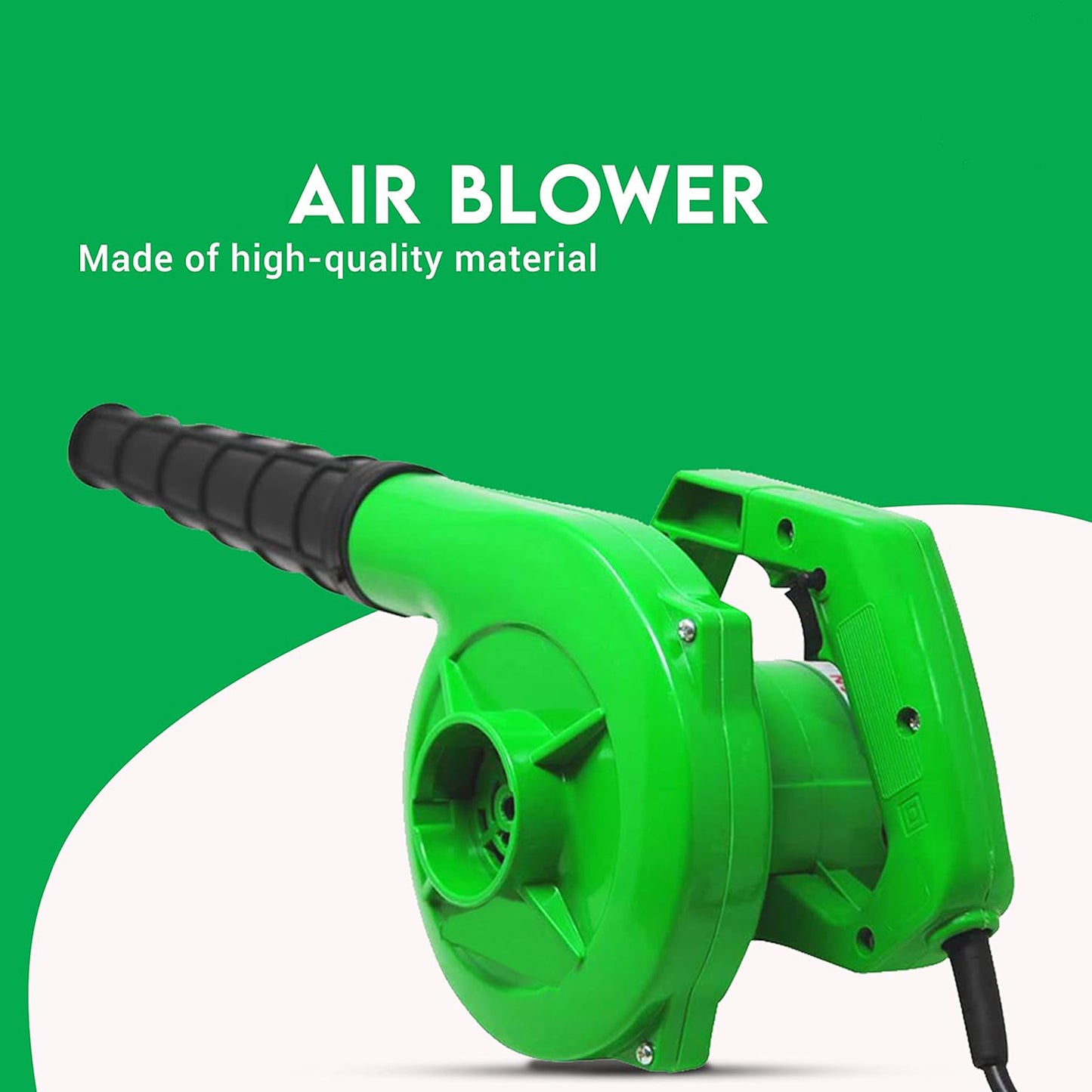 3158 650v Blower Portable Rifel Range Heavy Duty Air Blower Electric Air Blower For Homeofficecarpccomputer Dustgaragepatiogarden Leaftrash Cleaning (350w 2.3 M3min 13000 Rpm Green)