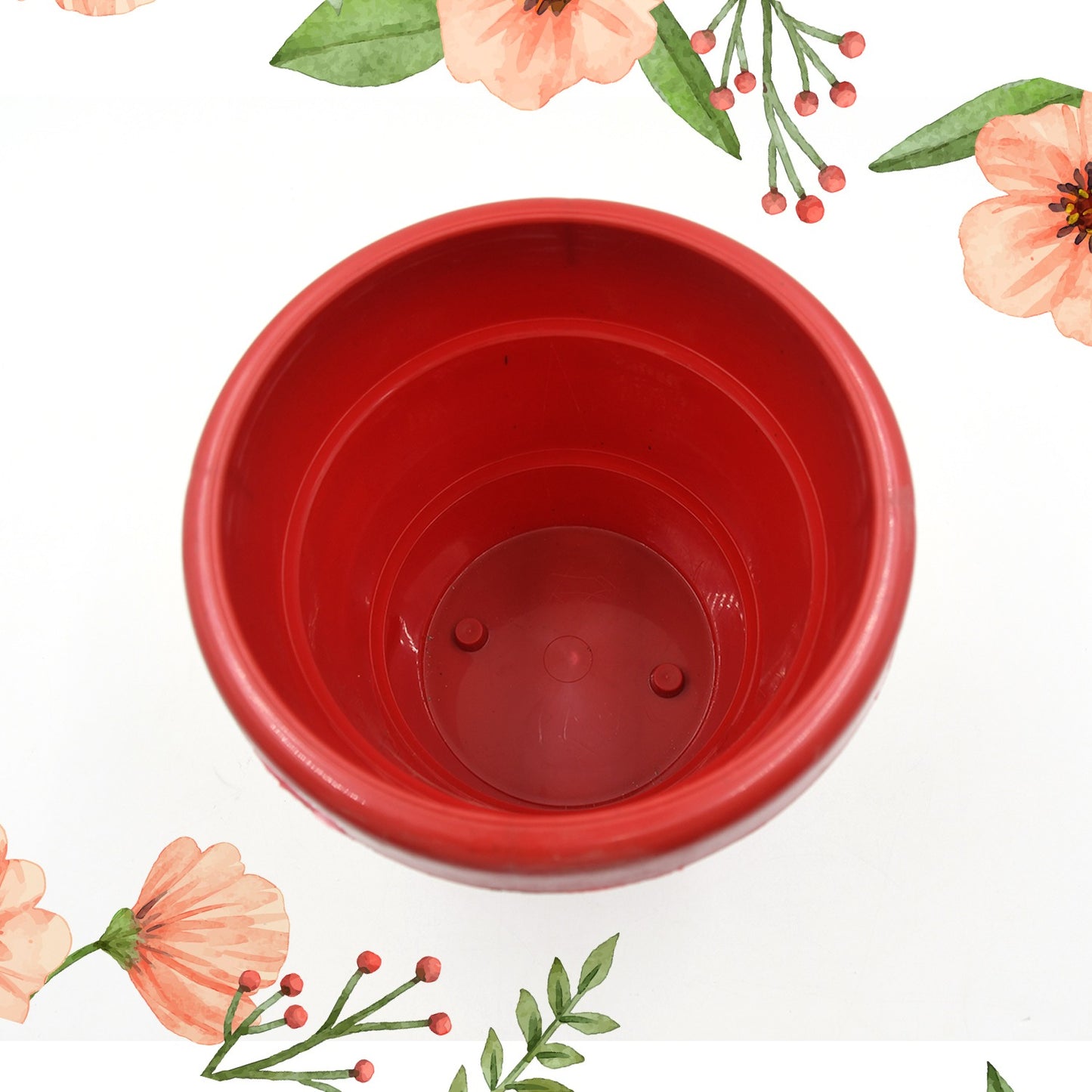 0745 Plastic Heavy Duty Plant Container Potgamla For Indoor Home Decor Outdoor Balcony Garden 13cm (Pack Of 1 Pc)